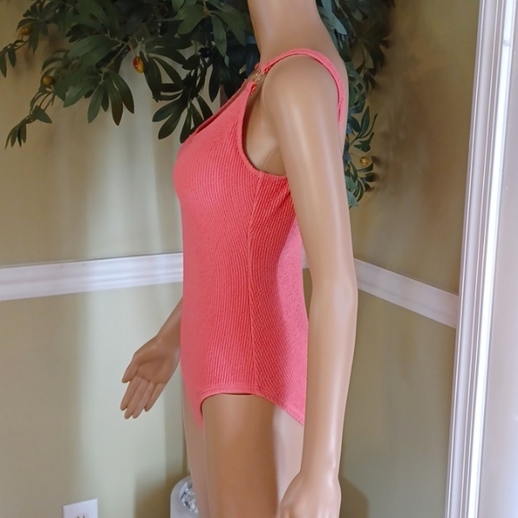 Michael Kors Coral Swimsuit, Size 10 - Picture 4 of 8